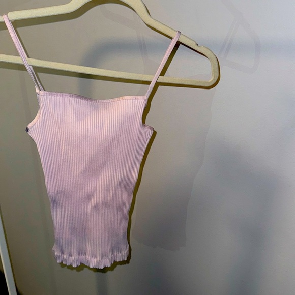 Aritzia ribbed tank. Size : XXS. Baby pink - Picture 2 of 3